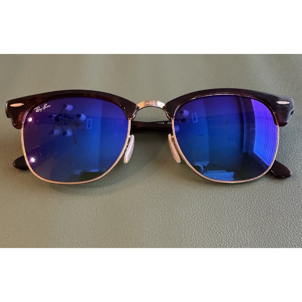 Ray-Ban Sunglasses RB3016 Clubmaster Classic Tortoise Frame 51 21 145 Scratched